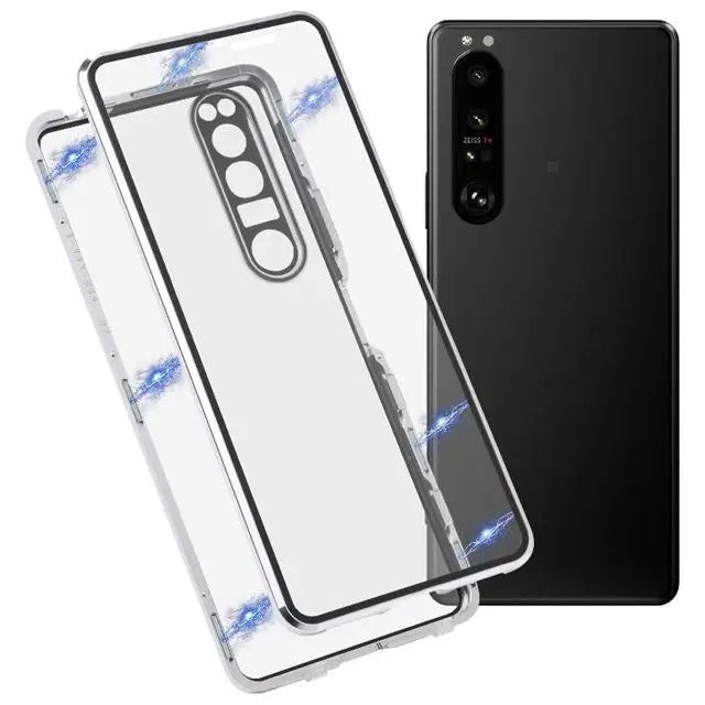 360° [KLARSICHT 9H-Glas] Aluminium Vollschutz Hülle/Case für Sony Xperia 1 III, 1 IV, 1 V, 1 VI, 5 III, 5 IV, 5 VI, 10 III, 10 IV, 10 V, 10 VI, Pro I | ZITOCASES®