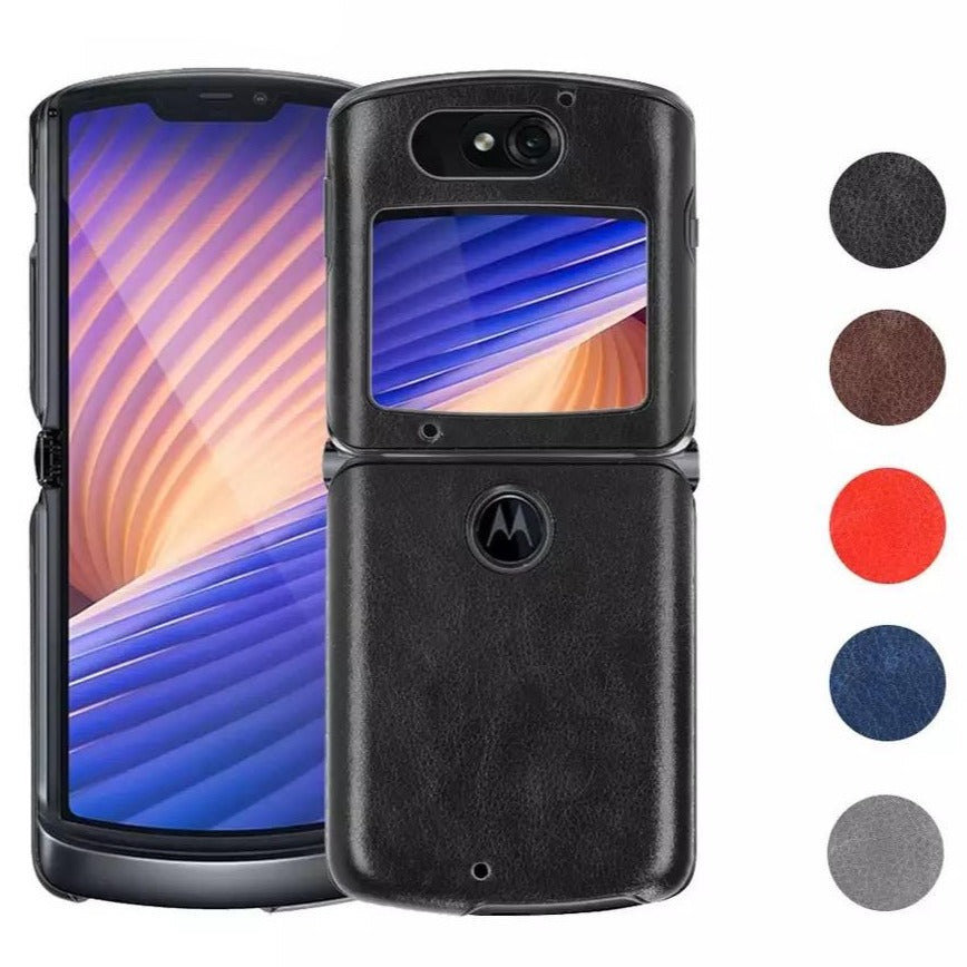 Kunstleder Optik Hülle/Case verschiedene Farben für Motorola Razr 5G | ZITOCASES®