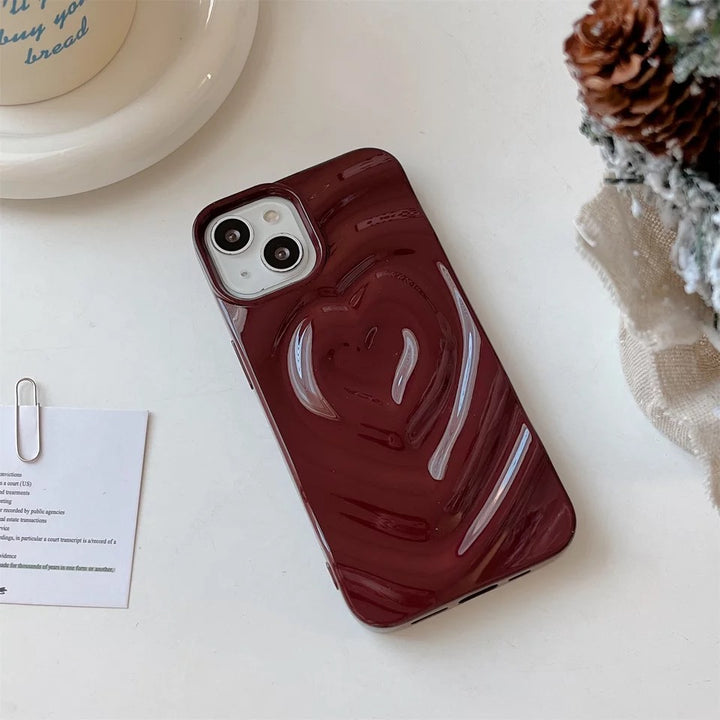 3D Herz Silikon Hülle/Case für iPhone 15, 14, 13-Serie | ZITOCASES®