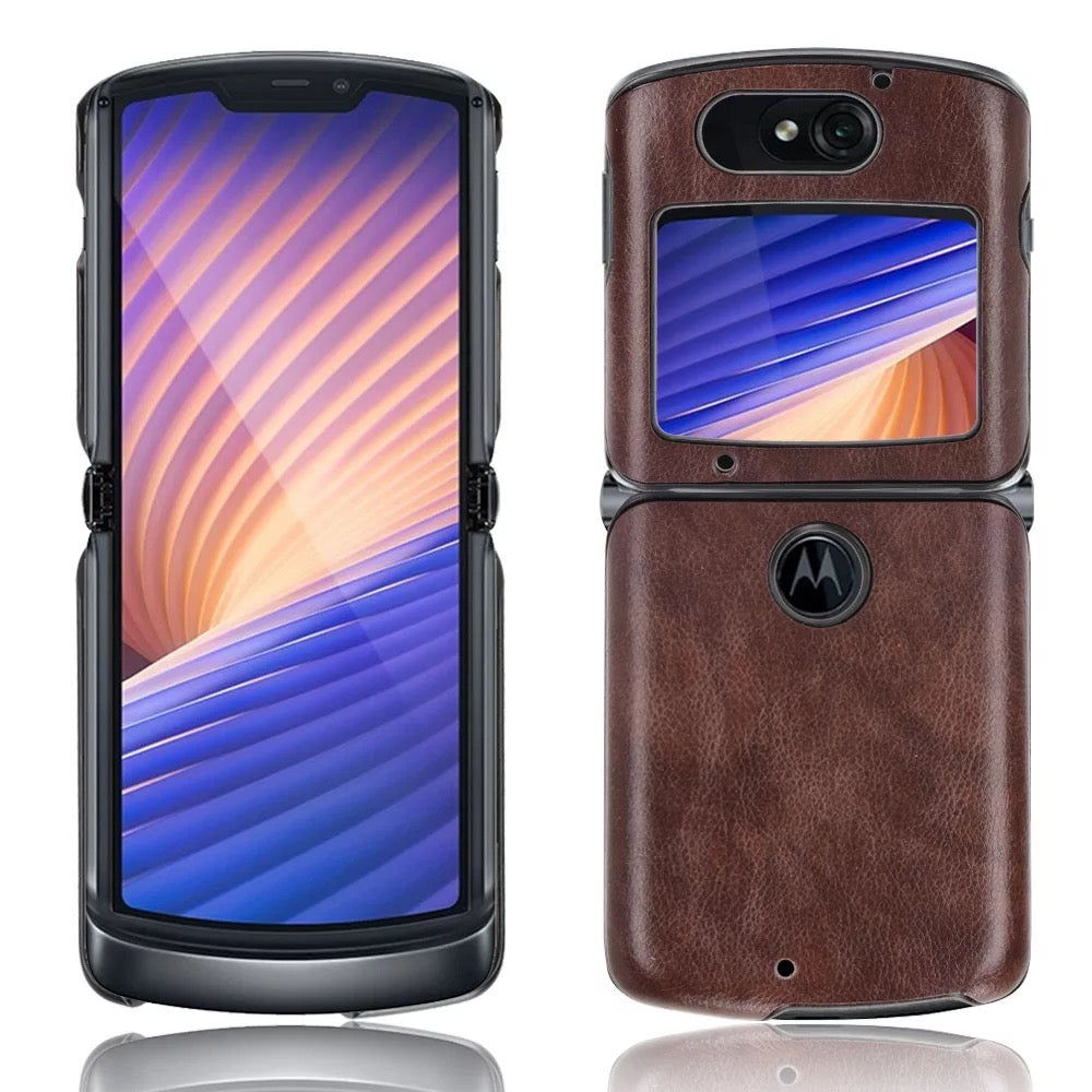 Kunstleder Optik Hülle/Case verschiedene Farben für Motorola Razr 5G | ZITOCASES®