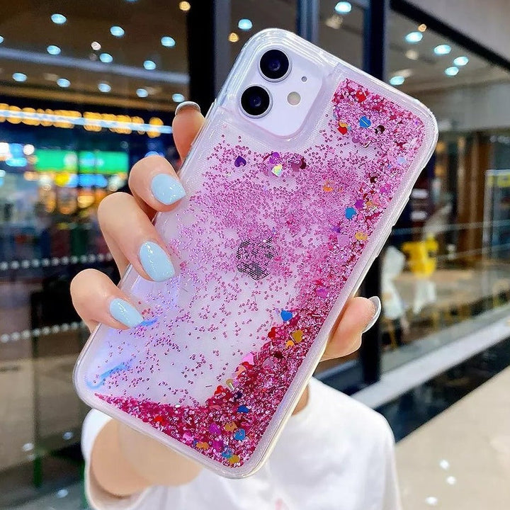 Liquid Schwimmende Glitzer Flakes Hülle/Case verschiedene Farben für iPhone 16, 15, 14-Serie | ZITOCASES®