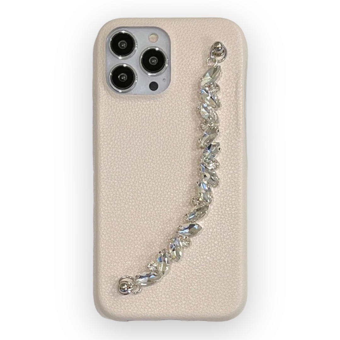 Elegante Kunstleder Hülle/Case (inkl. Diamant Kette) für iPhone 16, 16 Plus, 16 Pro, 16 Pro Max, 16e, 15, 15 Plus, 15 Pro, 15 Pro Max, 14, 14 Plus, 14 Pro, 14 Pro Max, 13, 13 Pro, 13 Pro Max, 13 Mini, 12, 12 Pro, 12 Pro Max, 12 Mini, SE, 11, 11 Pro | ZITOCASES®