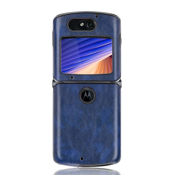 Kunstleder Optik Hülle/Case verschiedene Farben für Motorola Razr 5G | ZITOCASES®