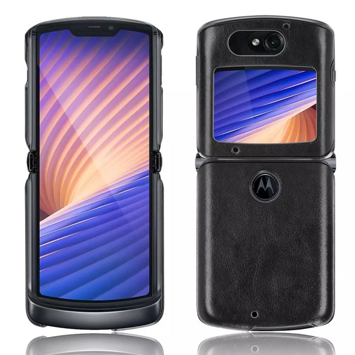 Kunstleder Optik Hülle/Case verschiedene Farben für Motorola Razr 5G | ZITOCASES®