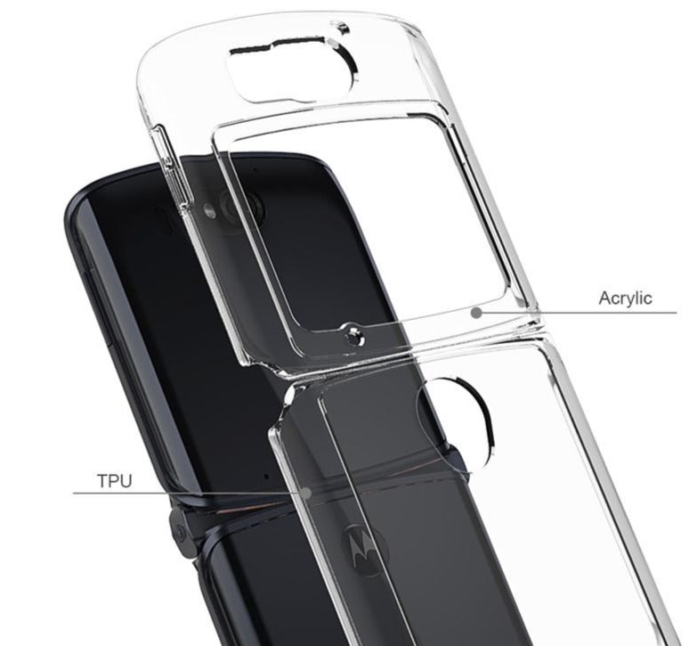 Transparente Plastik Hülle/Case für Motorola Razr 5G | ZITOCASES®