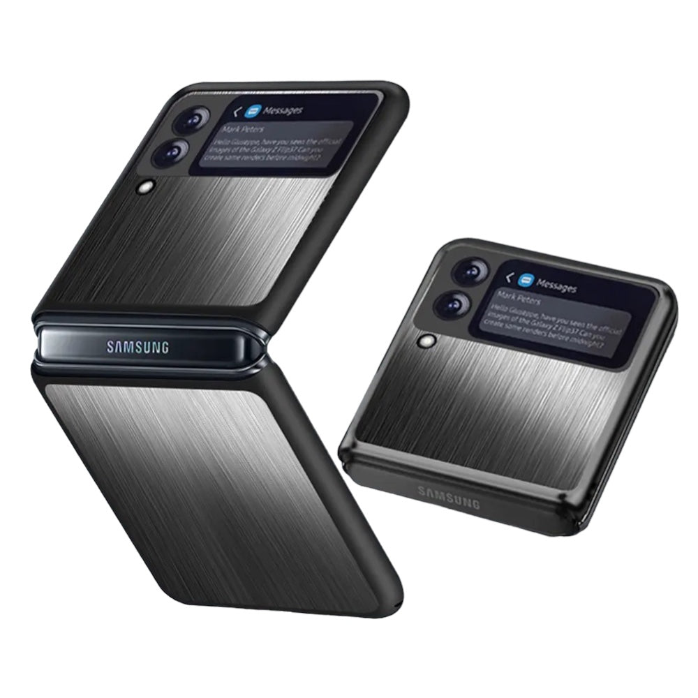 Aluminium Optik Hülle/Case für Samsung Galaxy Z Flip 6, 5, 4, 3 | ZITOCASES®