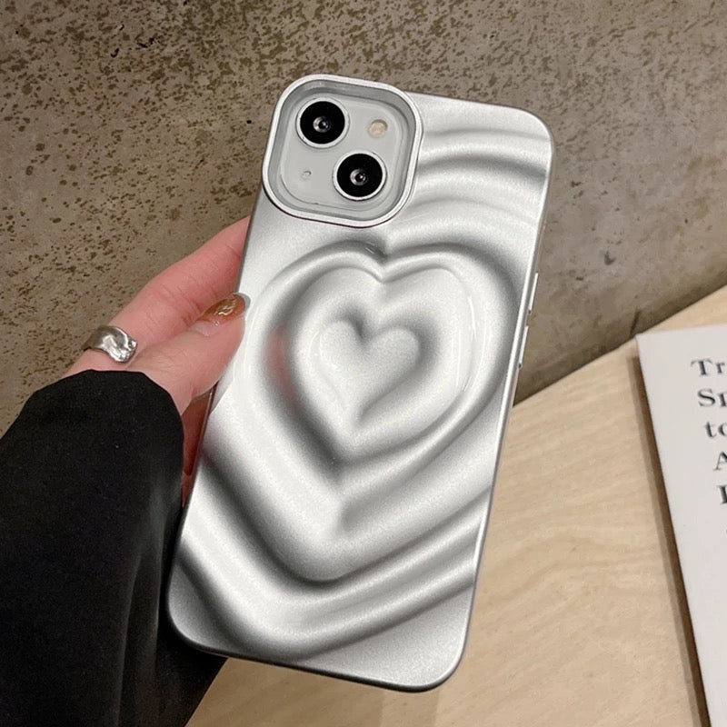 3D Herz Silikon Hülle/Case für iPhone 15, 14, 13-Serie | ZITOCASES®