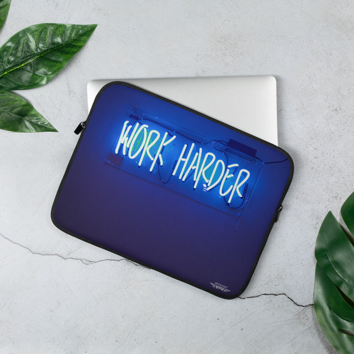 "Work Harder" Motiv Laptop/Notebook Hülle/Tasche (Universal) für alle 13-15" Modelle | ZITOCASES®