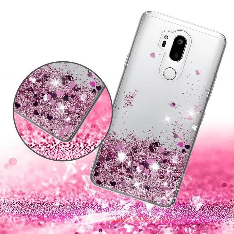 Liquid Schwimmende Glitzer Flakes Hülle/Case verschiedene Farben für LG Velvet, V20, V30, V40, G4, G5, G6, G7, Q6, K4 | ZITOCASES®