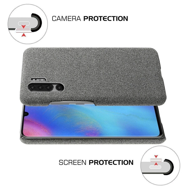 Stoff überzogene Soft Hülle/Case für Huawei Pura 70, 70 Pro, 70 Ultra, P60 Pro, P50, P50 Pro, P40, P40 Pro, P40 Lite, P30, P30 Pro, P30 Lite, Mate 60 Pro, 50 Pro, 40 Pro, Nova 12s, 12i, 12 SE | ZITOCASES®