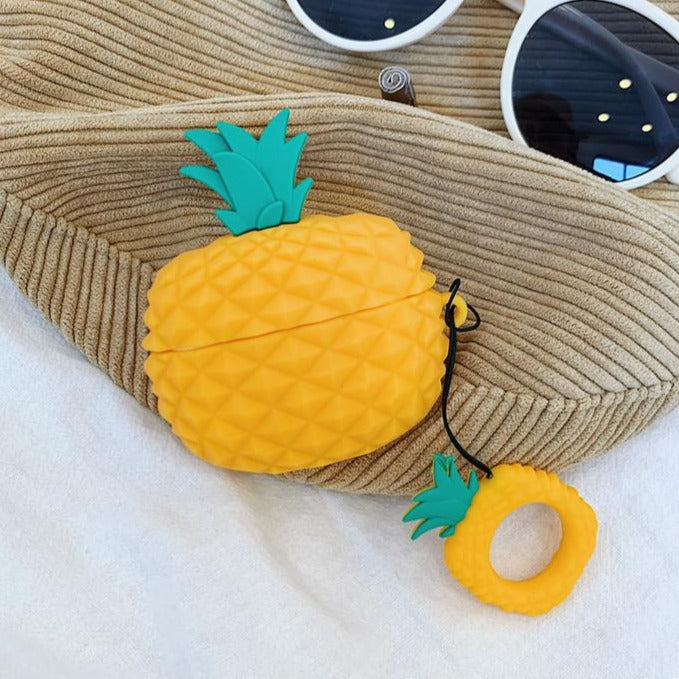 3D Ananas Motiv Silikon Hülle/Case für AirPods Pro 1, 2 | ZITOCASES®