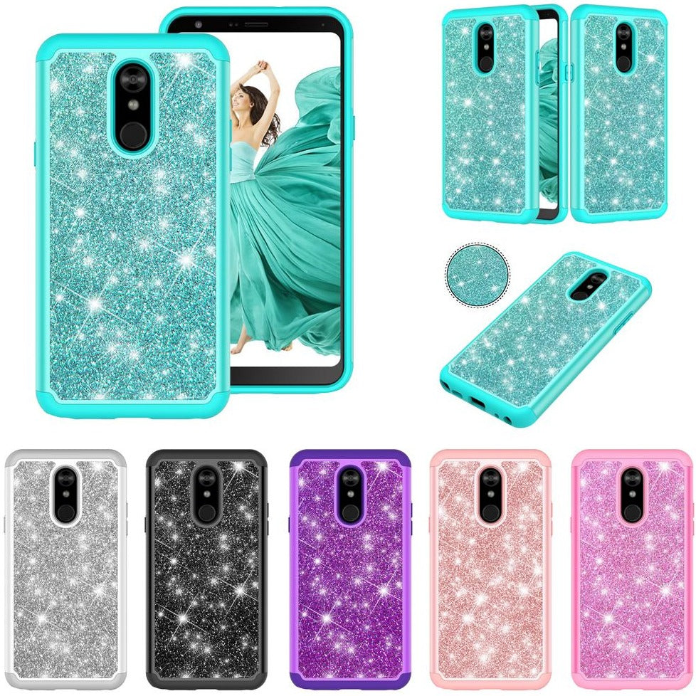 Glitzer Hülle/Case verschiedene Farben für LG Velvet, Aristo 2, Aristo 2 Plus, G7 ThinQ, G8 ThinQ, Q7, Q7 Plus, Stylo 4, Stylo 5, K40, V40 ThinQ | ZITOCASES®