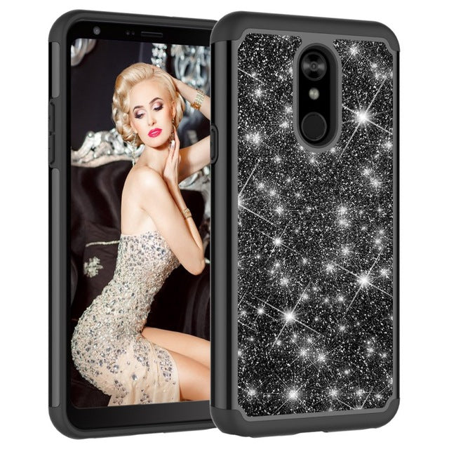 Glitzer Hülle/Case verschiedene Farben für LG Velvet, Aristo 2, Aristo 2 Plus, G7 ThinQ, G8 ThinQ, Q7, Q7 Plus, Stylo 4, Stylo 5, K40, V40 ThinQ | ZITOCASES®