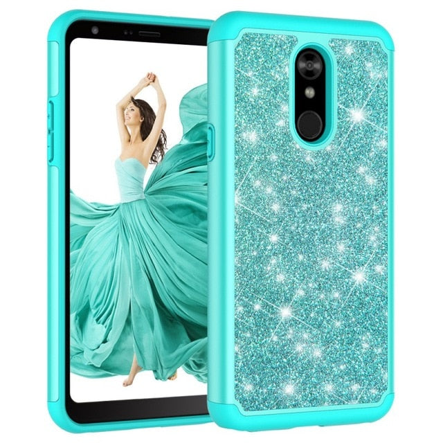 Glitzer Hülle/Case verschiedene Farben für LG Velvet, Aristo 2, Aristo 2 Plus, G7 ThinQ, G8 ThinQ, Q7, Q7 Plus, Stylo 4, Stylo 5, K40, V40 ThinQ | ZITOCASES®