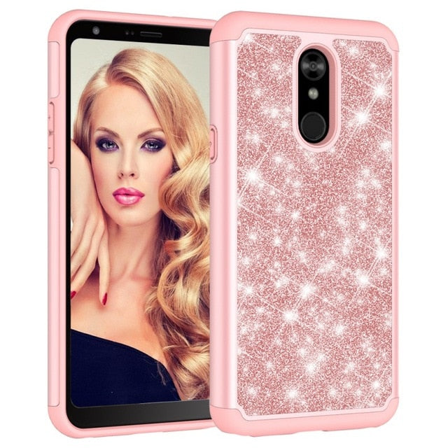 Glitzer Hülle/Case verschiedene Farben für LG Velvet, Aristo 2, Aristo 2 Plus, G7 ThinQ, G8 ThinQ, Q7, Q7 Plus, Stylo 4, Stylo 5, K40, V40 ThinQ | ZITOCASES®