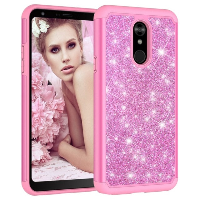 Glitzer Hülle/Case verschiedene Farben für LG Velvet, Aristo 2, Aristo 2 Plus, G7 ThinQ, G8 ThinQ, Q7, Q7 Plus, Stylo 4, Stylo 5, K40, V40 ThinQ | ZITOCASES®