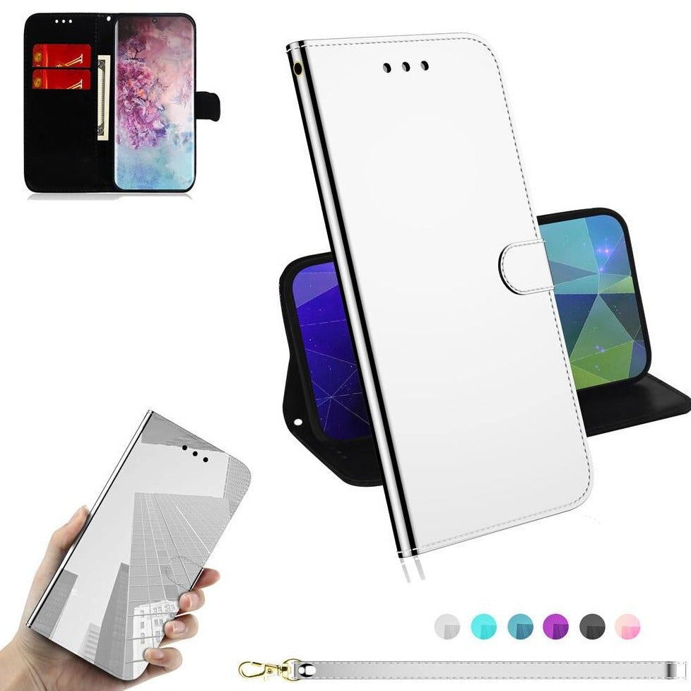 Spiegel Hochglanz Kunstleder Klapp Hülle/Flip Case für Samsung Galaxy S24, S23-Serie | ZITOCASES®