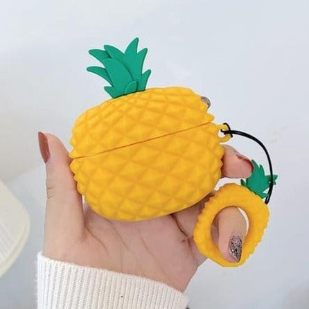 3D Ananas Motiv Silikon Hülle/Case für AirPods Pro 1, 2 | ZITOCASES®