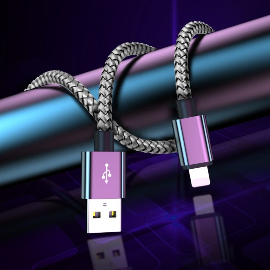 USB-A auf Lightning Ladekabel (Stoff) | ZITOCASES®