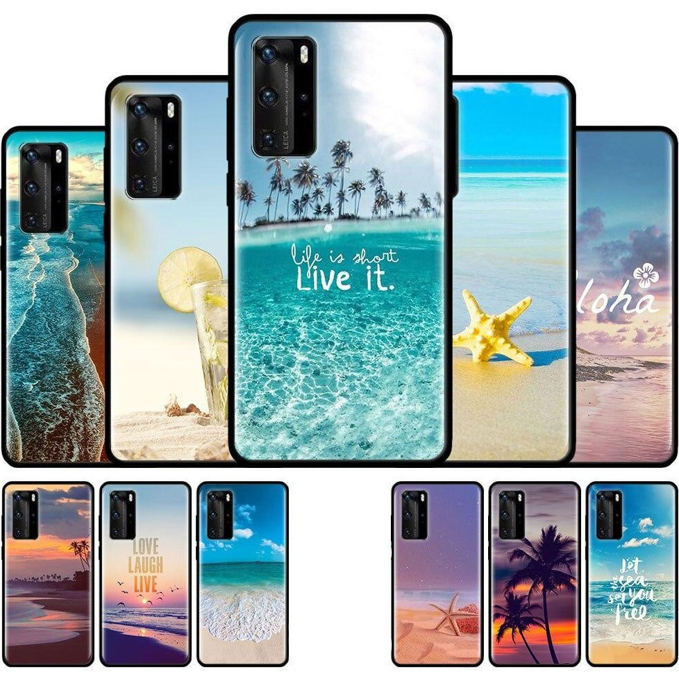 Strand/Meer Motiv Soft Hülle/Case für Huawei Pura 70, 70 Pro, 70 Ultra, P60 Pro, P50, P50 Pro, P40, P40 Lite, P40 Pro, P30, P30 Lite, P30 Pro, Mate 60 Pro, 50 Pro, 40 Pro, Nova 12s, 12i, 12 SE | ZITOCASES®