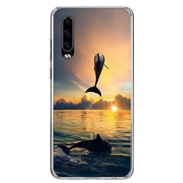 Delfin Motive Soft Hülle/Case für Huawei Pura 70, 70 Pro, 70 Ultra, P60 Pro, P50, P50 Pro, P40, P40 Pro, P30, P30 Lite, P30 Pro, Mate 60 Pro, 50 Pro, 40 Pro, Nova 12s, 12i, 12 SE | ZITOCASES®