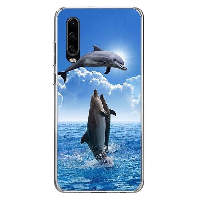 Delfin Motive Soft Hülle/Case für Huawei Pura 70, 70 Pro, 70 Ultra, P60 Pro, P50, P50 Pro, P40, P40 Pro, P30, P30 Lite, P30 Pro, Mate 60 Pro, 50 Pro, 40 Pro, Nova 12s, 12i, 12 SE | ZITOCASES®