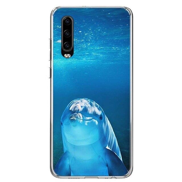 Delfin Motive Soft Hülle/Case für Huawei Pura 70, 70 Pro, 70 Ultra, P60 Pro, P50, P50 Pro, P40, P40 Pro, P30, P30 Lite, P30 Pro, Mate 60 Pro, 50 Pro, 40 Pro, Nova 12s, 12i, 12 SE | ZITOCASES®