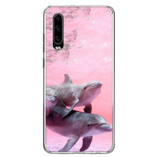 Delfin Motive Soft Hülle/Case für Huawei Pura 70, 70 Pro, 70 Ultra, P60 Pro, P50, P50 Pro, P40, P40 Pro, P30, P30 Lite, P30 Pro, Mate 60 Pro, 50 Pro, 40 Pro, Nova 12s, 12i, 12 SE | ZITOCASES®