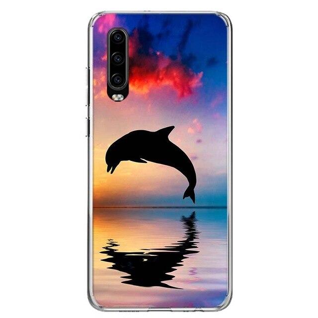 Delfin Motive Soft Hülle/Case für Huawei Pura 70, 70 Pro, 70 Ultra, P60 Pro, P50, P50 Pro, P40, P40 Pro, P30, P30 Lite, P30 Pro, Mate 60 Pro, 50 Pro, 40 Pro, Nova 12s, 12i, 12 SE | ZITOCASES®