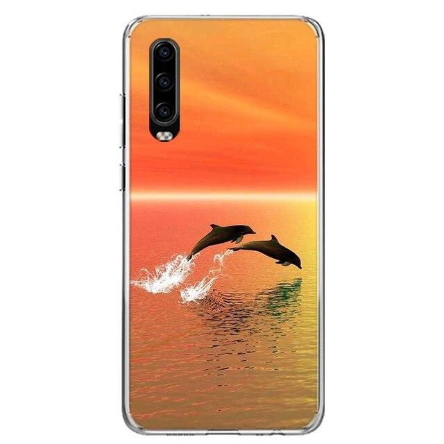 Delfin Motive Soft Hülle/Case für Huawei Pura 70, 70 Pro, 70 Ultra, P60 Pro, P50, P50 Pro, P40, P40 Pro, P30, P30 Lite, P30 Pro, Mate 60 Pro, 50 Pro, 40 Pro, Nova 12s, 12i, 12 SE | ZITOCASES®