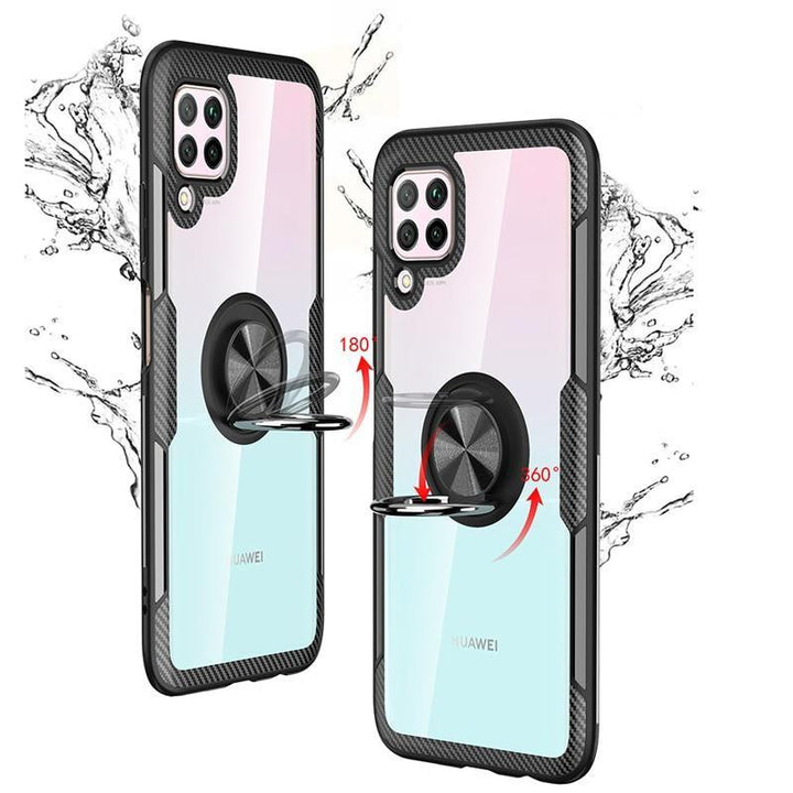 Magnetische Carbon Ring Hülle/Case verschiedene Farben für Huawei Pura 70, 70 Pro, 70 Ultra, P60 Pro, P50, P50 Pro, P40, P40 Lite, P40 Pro, P30, P30 Lite, P30 Pro, P20, P20 Lite, P20 Pro, Mate 60 Pro, 50 Pro, 40 Pro, Nova 12s, 12i, 12 SE | ZITOCASES®