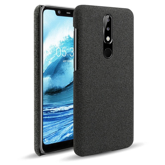 Stoff überzogene Soft Hülle/Case für Nokia X71, X30, XR20, XR21, X20, X7, X6, X5, G60, G50, G42, G22, G21, G20, G11, G10, 9 PureView, 8.3, 8.1, 7.2, 7.1 Plus, 7.1, 7 Plus, 7, 6.2, 6.1 Plus | ZITOCASES®