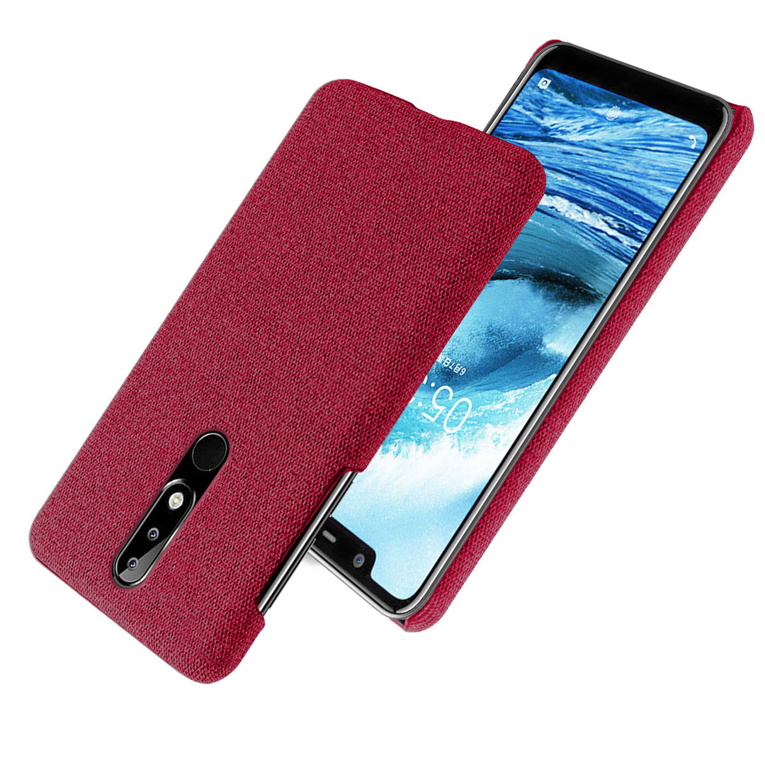 Stoff überzogene Soft Hülle/Case für Nokia X71, X30, XR20, XR21, X20, X7, X6, X5, G60, G50, G42, G22, G21, G20, G11, G10, 9 PureView, 8.3, 8.1, 7.2, 7.1 Plus, 7.1, 7 Plus, 7, 6.2, 6.1 Plus | ZITOCASES®