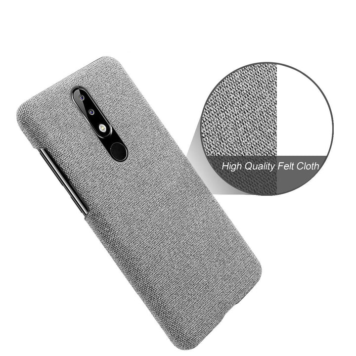 Stoff überzogene Soft Hülle/Case für Nokia X71, X30, XR20, XR21, X20, X7, X6, X5, G60, G50, G42, G22, G21, G20, G11, G10, 9 PureView, 8.3, 8.1, 7.2, 7.1 Plus, 7.1, 7 Plus, 7, 6.2, 6.1 Plus | ZITOCASES®