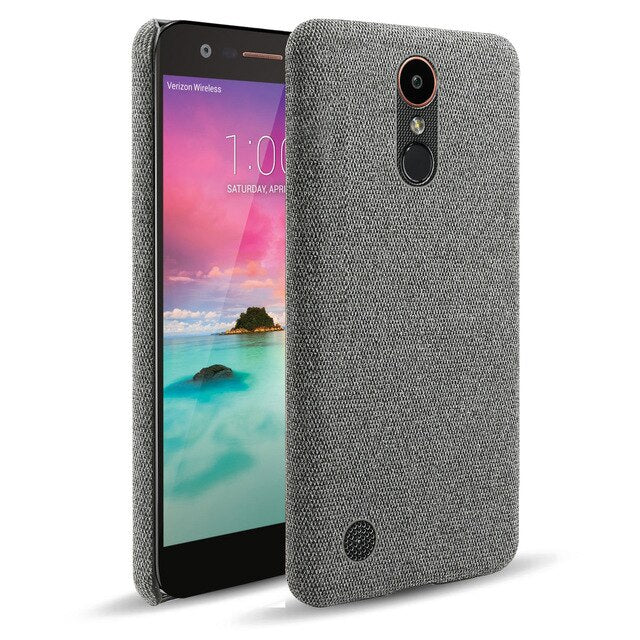 Stoff überzogene Soft Hülle/Case für LG Velvet, Stylo 5, V30, V30S, V40, G7, G8S, G8S ThinQ, Q60, Q7, K20, K20 2019, K40, K50 | ZITOCASES®