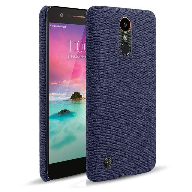 Stoff überzogene Soft Hülle/Case für LG Velvet, Stylo 5, V30, V30S, V40, G7, G8S, G8S ThinQ, Q60, Q7, K20, K20 2019, K40, K50 | ZITOCASES®