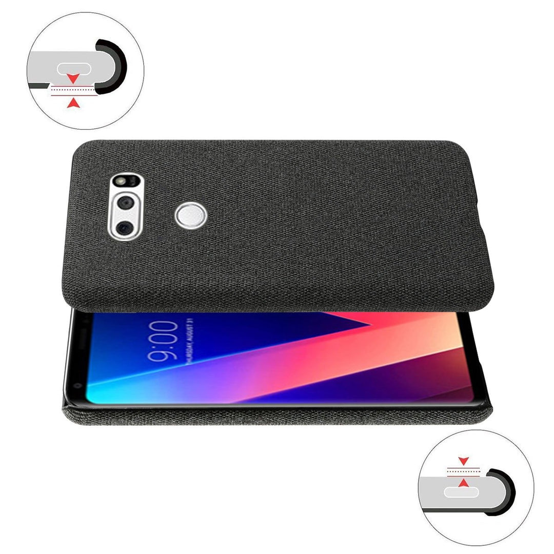 Stoff überzogene Soft Hülle/Case für LG Velvet, Stylo 5, V30, V30S, V40, G7, G8S, G8S ThinQ, Q60, Q7, K20, K20 2019, K40, K50 | ZITOCASES®