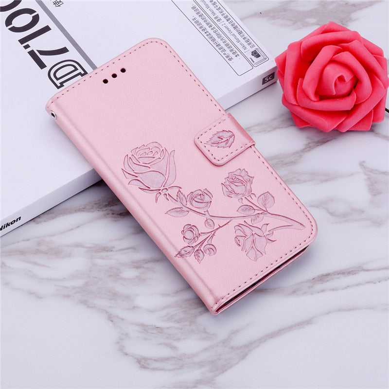 Elegante Rosen Kunstleder Klapp Hülle/Flip Case für Cubot Note 50, 40, 30, 21, 8, P80, P60, P50, C30, C20, C20 Pro, X70, X50, X30, Max 3, Max 5 | ZITOCASES®