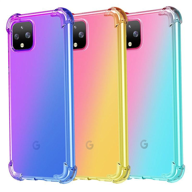 Regenbogen Airbag Soft Hülle/Case für Google Pixel 9, 9 Pro, 9 Pro XL, 9A, 8, 8 Pro, 8A, 7, 7 Pro, 7A, 6, 6 Pro, 6A, 5, 4, 4 XL, 4A, 3, 3 XL, 3A, 3A XL | ZITOCASES®