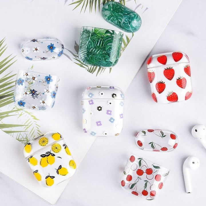 Früchte/Blumen Motive Plastik Hülle/Case für AirPods 1, 2, 3, 4 | ZITOCASES®