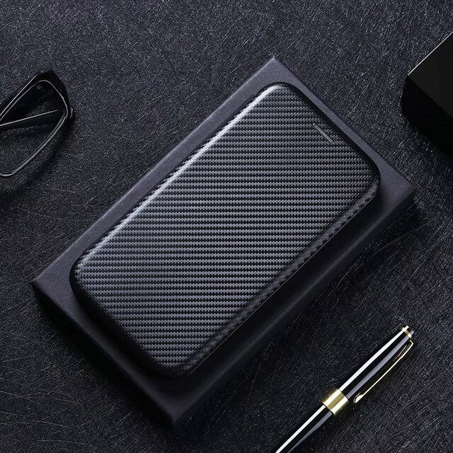 Kunstleder Carbon Klapp Hülle/Flip Case für Asus ZenFone 11 Ultra, 10, 9, 8, 7 Pro, 6 | ZITOCASES®