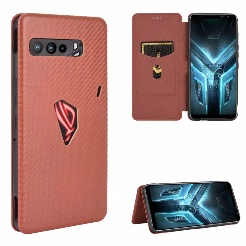 Kunstleder Carbon Klapp Hülle/Flip Case für Asus ZenFone 11 Ultra, 10, 9, 8, 7 Pro, 6 | ZITOCASES®