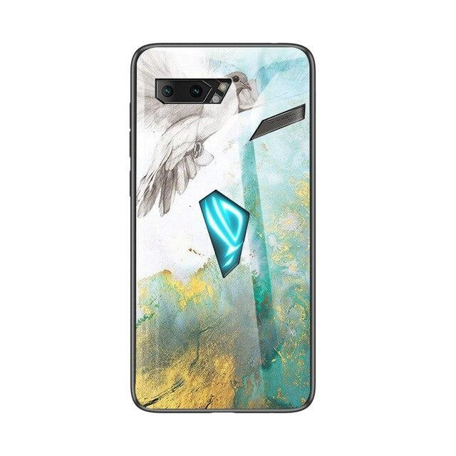 Marmor Optik Panzerglas Hülle/Case verschiedene Motive für Asus ROG Phone 8, 8 Pro, 7 Ultimate, 7, 6D, 6D Ultimate, 6, 6 Pro, 5s, 5s Pro, 5, 5 Ultimate, 3 | ZITOCASES®