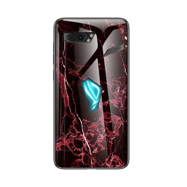 Marmor Optik Panzerglas Hülle/Case verschiedene Motive für Asus ROG Phone 9, 9 Pro, 8, 8 Pro, 7 Ultimate, 7, 6D, 6D Ultimate, 6, 6 Pro, 5s, 5s Pro, 5, 5 Ultimate, 3 | ZITOCASES®