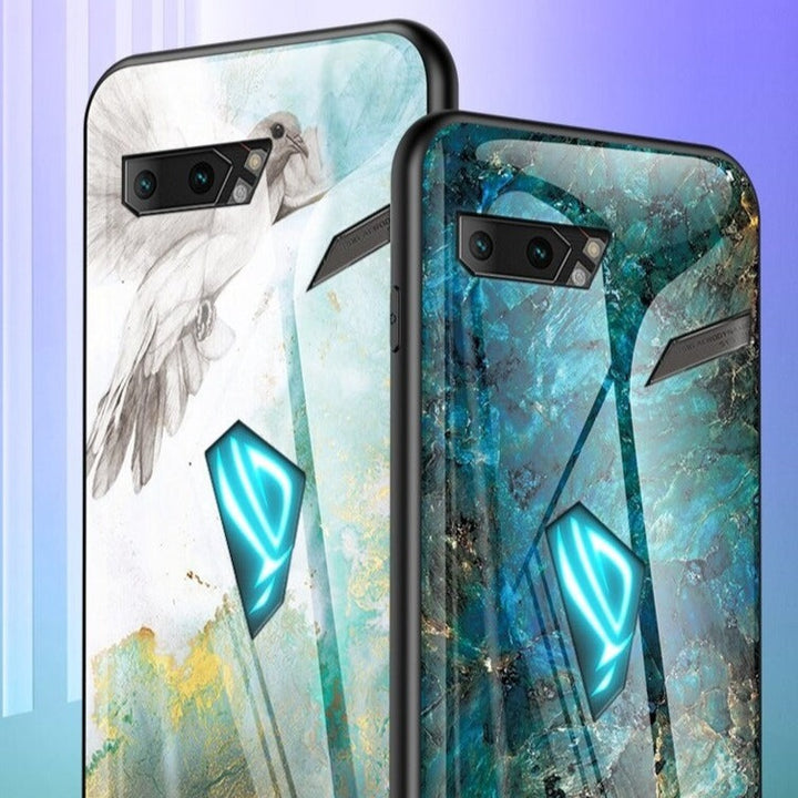 Marmor Optik Panzerglas Hülle/Case verschiedene Motive für Asus ROG Phone 8, 8 Pro, 7 Ultimate, 7, 6D, 6D Ultimate, 6, 6 Pro, 5s, 5s Pro, 5, 5 Ultimate, 3 | ZITOCASES®