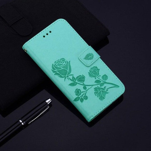 Elegante Rosen Kunstleder Klapp Hülle/Flip Case für ZTE Axon 50 Ultra, 40 Pro, 40 Ultra, 30 Ultra, 20, 11, 10 Pro, Nubia Z60 Ultra, Z60S Pro, Libero S10, Z557, Blade A7S, L8, V10, V10 Vita | ZITOCASES®