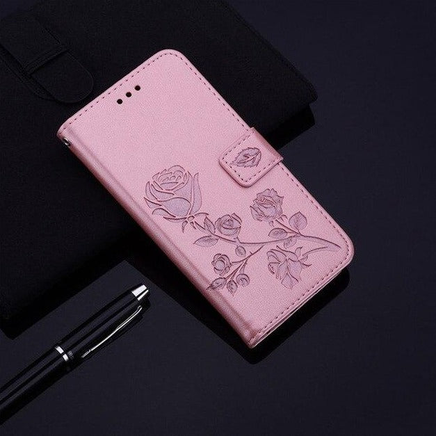 Elegante Rosen Kunstleder Klapp Hülle/Flip Case für ZTE Axon 50 Ultra, 40 Pro, 40 Ultra, 30 Ultra, 20, 11, 10 Pro, Nubia Z60 Ultra, Z60S Pro, Libero S10, Z557, Blade A7S, L8, V10, V10 Vita | ZITOCASES®