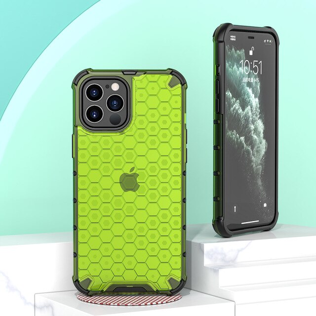 Hybrid/Waben Hülle/Case verschiedene Farben für iPhone 16, 15, 14-Serie | ZITOCASES®