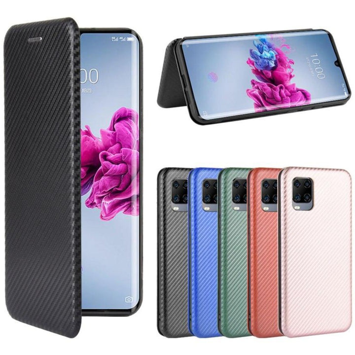 Carbon Klapp Hülle/Flip Case für ZTE Axon 50 Ultra, 40 Pro, 40 Ultra, 30 Ultra, 20, 11, 10, Nubia Z60 Ultra, Z60S Pro | ZITOCASES®