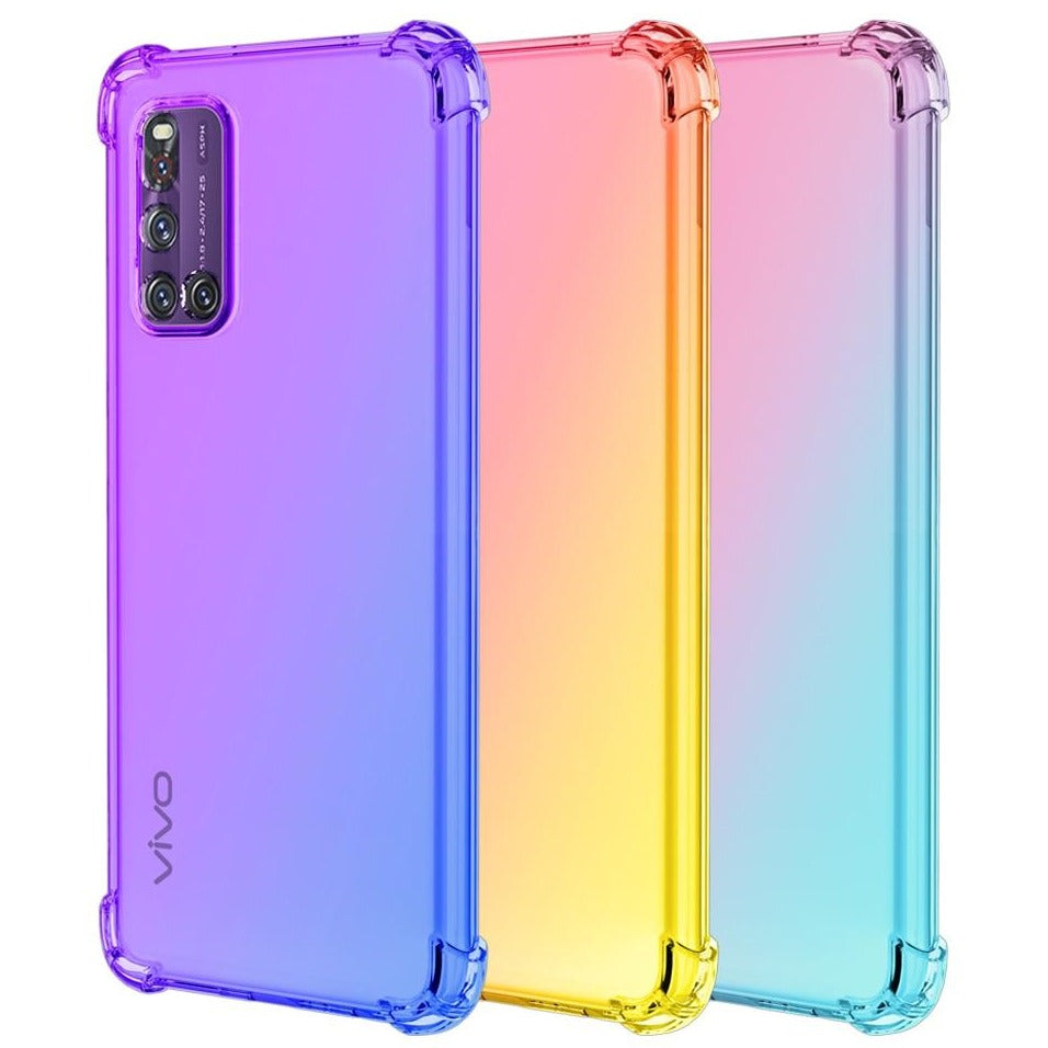 Regenbogen Airbag Soft Hülle/Case für Vivo X30, X30 Pro, X50 Pro, X60, X90, X90 Pro, X90 Pro Plus, X100, X100 Pro, X100 UltraX200, X200 Pro, Z5X - Serie | ZITOCASES®